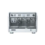 A clean Dalla Corte Evo 2 Espresso Machine White, showcasing its multi-group design
