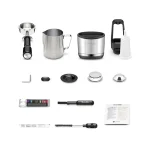 A close-up of the Breville Oracle Jet Black touchscreen displaying a "Cold Brew" option