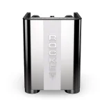 A detailed shot of the Rocket Espresso Appartamento TCA White E61 brew group, highlighting its new angular design with white accents