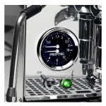 A set of the colored disclets for the front knobs of the Profitec Pro 400 Espresso Machine Stainless Steel, ready to be interchanged