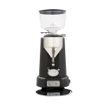 A sleek, ECM V Titan 64 Espresso Grinder Anthracite, showcasing its retro-inspired design and prominent hopper