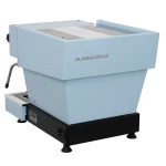 A smartphone screen displaying the La Marzocco Linea Mini R Blue Home app, showing programmable settings for the Linea Mini