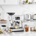 A visual representation of the Barista Guidance feature on the Breville Oracle Jet Stainless Steel screen, showing grind adjustment recommendations