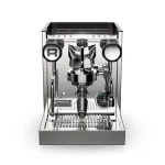 Close-up of the red LED indicator light on the Rocket Espresso Appartamento TCA Ruby, showing temperature setting flashes